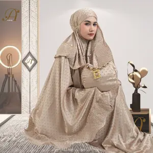 Arshaka 786 - Mukena Dewasa Mewah Silk Uragiri 2in1 Gelombang Cinta Mecca Series Arshaka 786