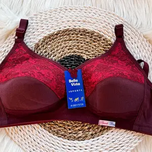 Beha Sport Bra Bella Model Setengah Burkat Tanpa Kawat Tanpa Busa Kaitan 2