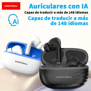 GREATWALL Headphone   Wireless headset Earphone Terjemahan AI Bluetooth Baru: Suara berkualitas tinggi, peredam bising, masa pakai baterai lama, fitur pintar, kompatibel dengan Apple dan Android.