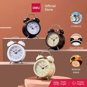 Office Life Alarm DELI 9024 Glass Lampu