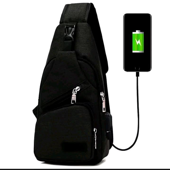 Tas Slempang Pria Fort USB Elagant Slingbag - Selempang 2