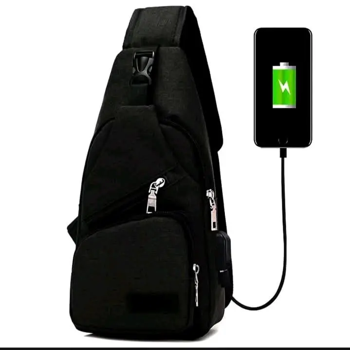 Tas Slempang Pria Fort USB Elagant Slingbag - Selempang 2