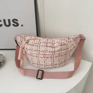 TAS WAISTBAG WANITA NILON PINK JEACA KEKINIAN FASHION MURAH CEWEK TA982P3 SELEMPANG DADA PINGGANG WAIST BAG WB KOREA SIMPLE REMAJA