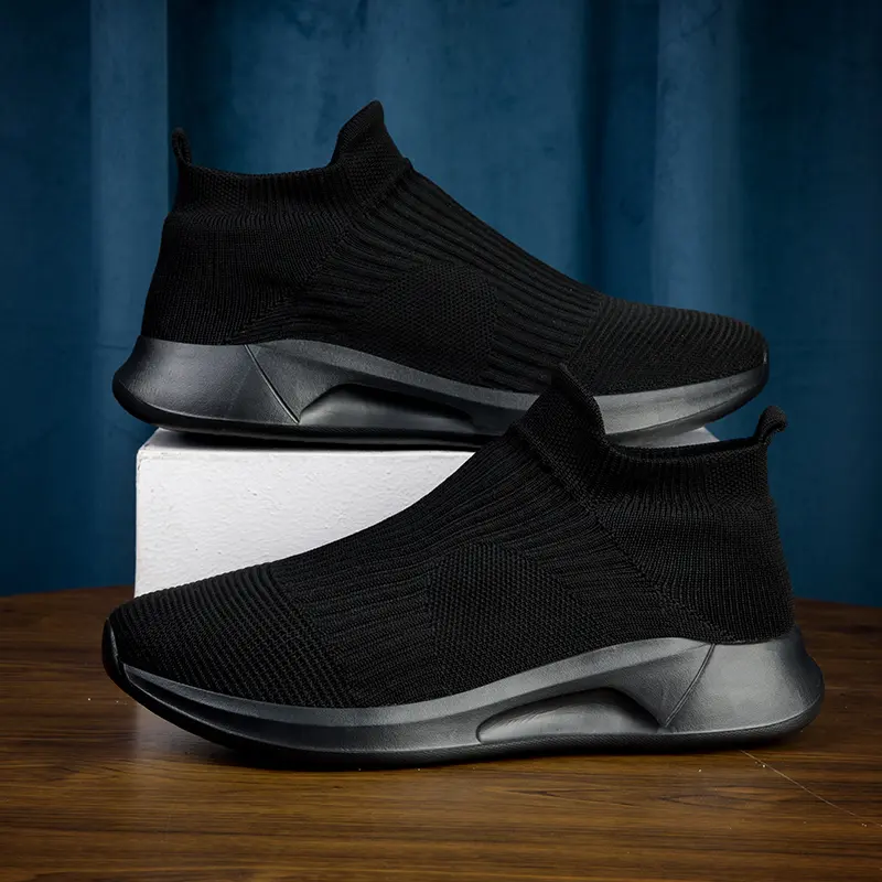 Giày Thể Thao, Đế Mềm, Lưới Flyknit, Siêu Nhẹ, Mỏng Và Thoáng Khí, Thích Hợp Cho Mùa Hè, Giày Lưới Nam, Giày Lười Một Chân, Giày Cặp Đôi, Nhẹ Và Thoải Mái, Chống Mùi, Phong Cách Thường Ngày Thích Hợp Cho Nam Giới