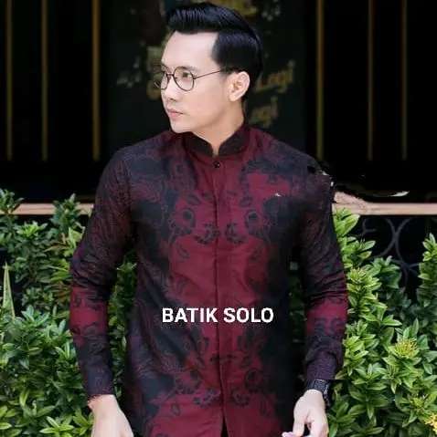 baju koko batik lapis furing kemeja muslim pria