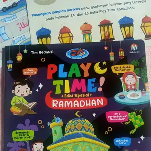 Paket Play time Ramadhan. Sepaket buku untuk menemani puasa Ramadhan, cocok jadi teman belajar dan bermain sembari menunggu waktu buka puasa.   Lapar dan dahaga jadi terlupa karena asyiiikk main setiap aktivitasnya!