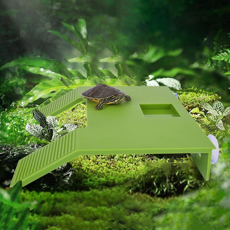 Practical Plastic Turtle Basking Platform with Suction Cup Double ...