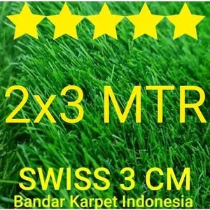 KARPET RUMPUT SINTETIS 100X600 CM ATAU 200X300 CM TIPE SWISS 30 MM  rumput sintetis outdoor Rumput Sintetis Swiss Premium Anti UV Karpet Rumput Sintetis rumput  tajam  putih