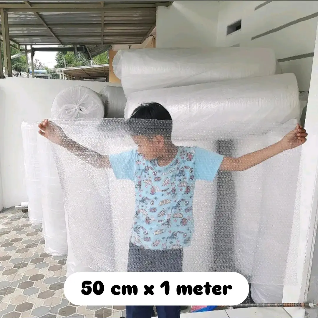Bubble Wrap meteran / bubble wrap 60 cm x 1 meter / bubble wrap per meter Hitam