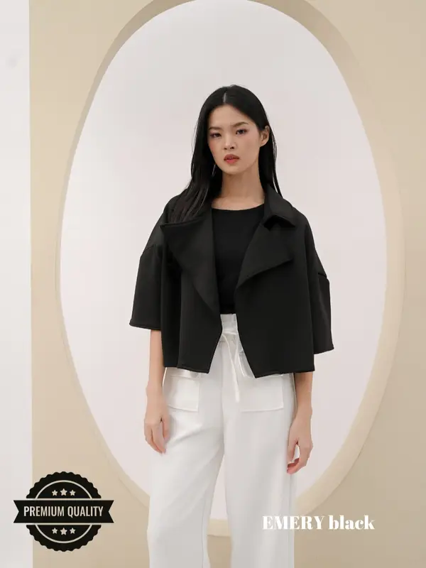 Cammomile NEW BERRY EMERY outer corduray lengan polos 2307011 atasan wanita kekinian jaket wanita korean style 6