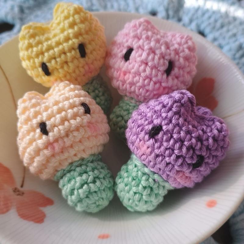 Paket Merajut Pemula. Crochet Kit Beginner WARNA BENANG RANDOM dengan Alat dan Bahan Lengkap 4