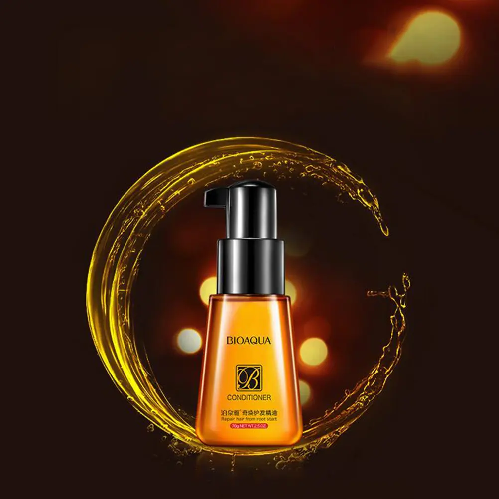 70ml Wash-free Hair Essential Oil Hair Care Best Treatment for Hair Thinning Treatment Oil Conditioner Haircare Moisture Shampoo Organic Silky Comfort Cleanser