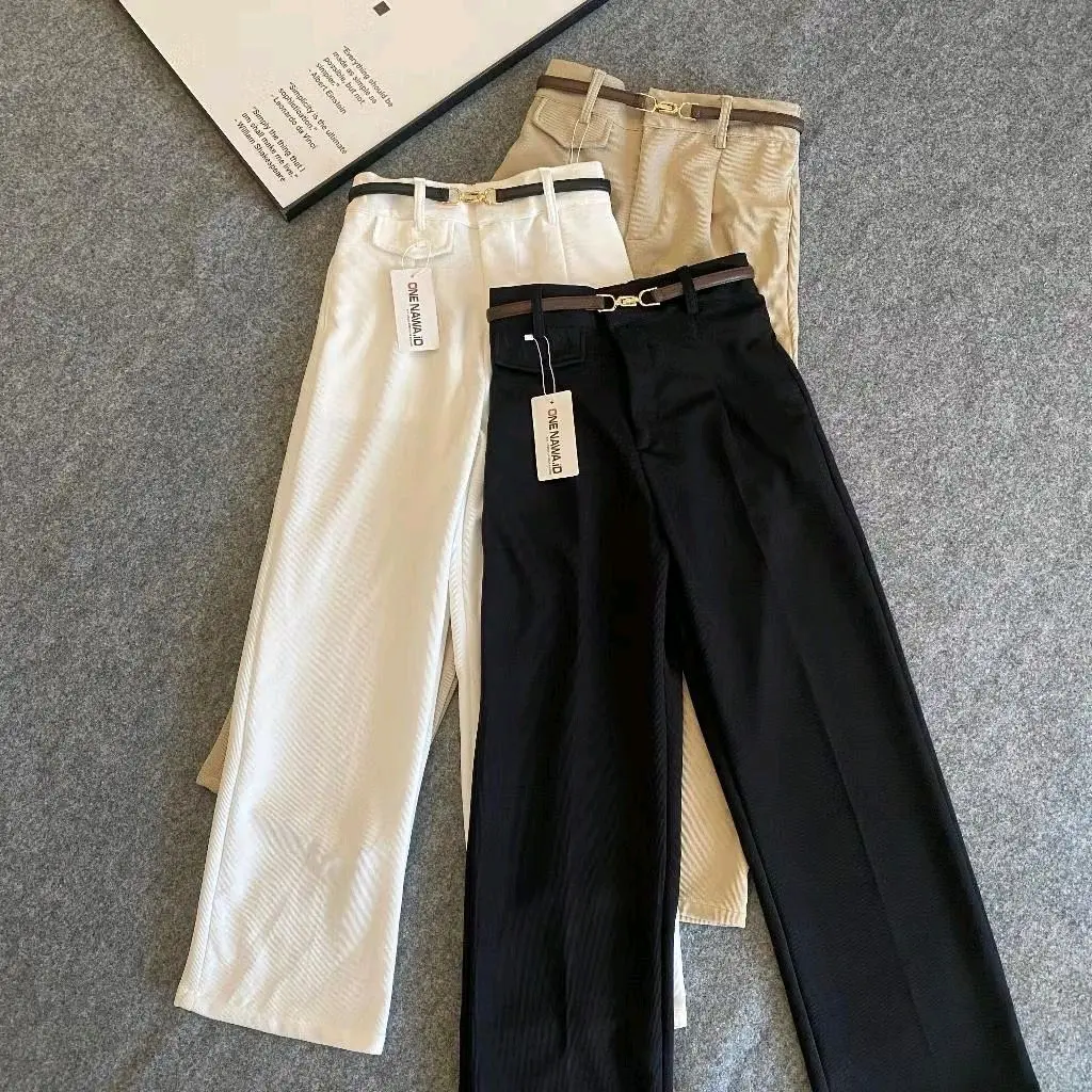 ORO PANTS KNIT Celana Wanita Kulot Knit Premium