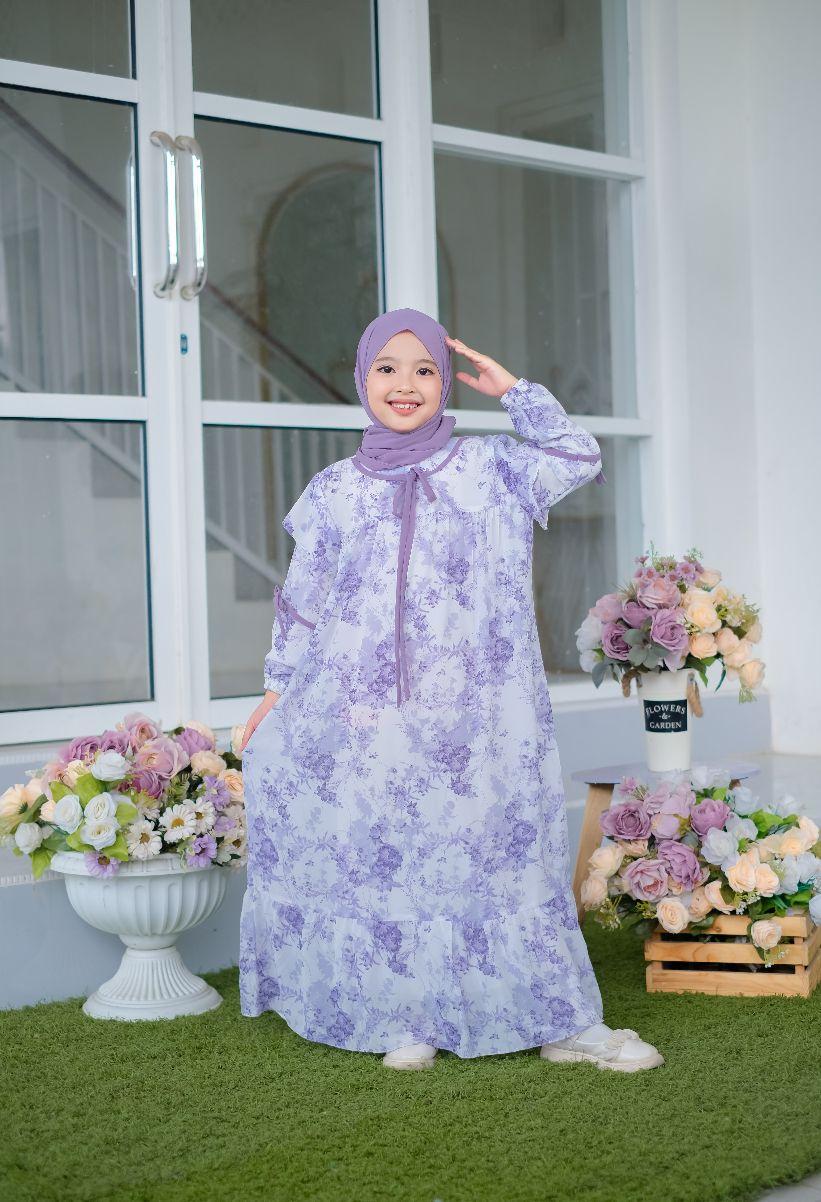 GAMIS ANAK RANIA SERIES ONE SET HIJAB,GAMIS ANAK