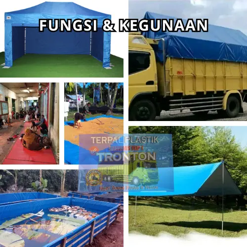 Terpal Tronton A10 4x6 Bisa Custom Meteran Plastik Tebal Lembaran Biru Murah Untuk Tenda Terop Kolam Ikan Jualan Dagang Plafon Rumah Kandang Mobil Pickup Pick Up Truk Jemuran 1