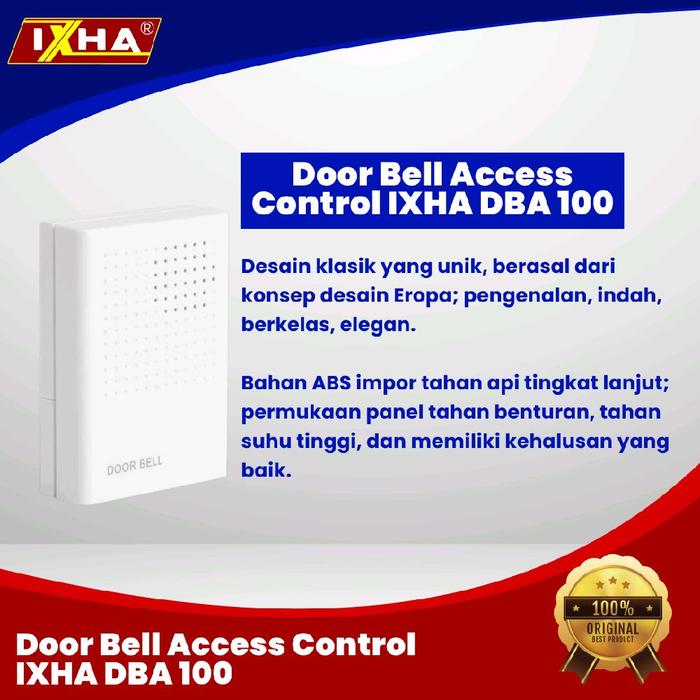 Gambar Door Bell Access Control IXHA DBA 100 dari Barrier Gate ID Kota Bekasi Tokopedia