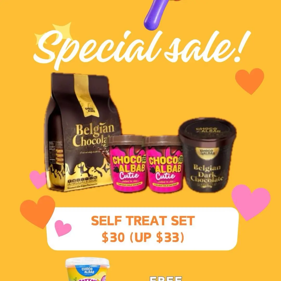 Self Treat Set Combo Choco Albab Mix Chocolate Cereals Choco Tubs & Drink