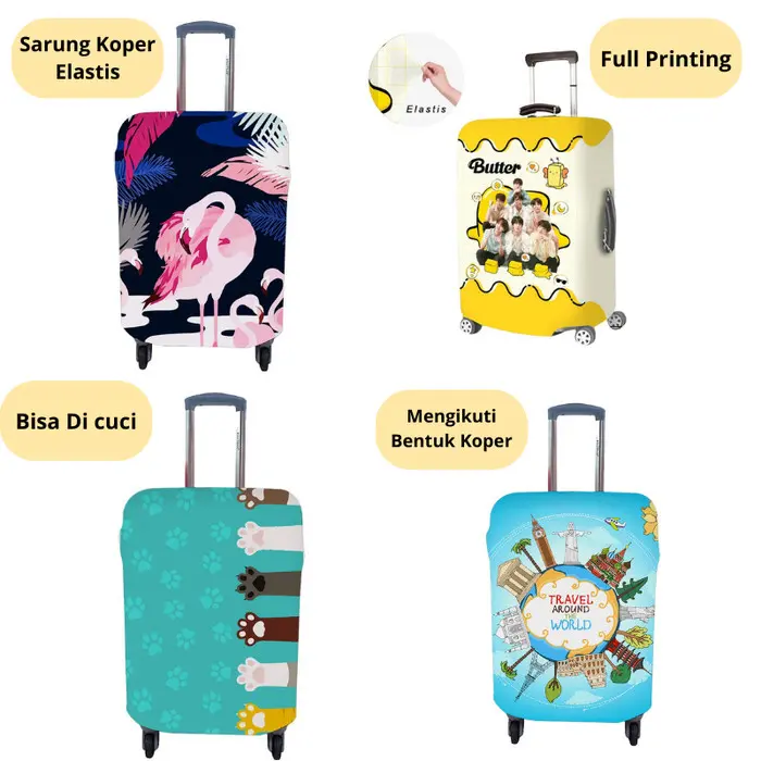NEW ARRIVAL SARUNG KOPER 24 INCH  20 28 18 ELASTIS LUGGAGE COVER KODE SKPR 20 DO6 0