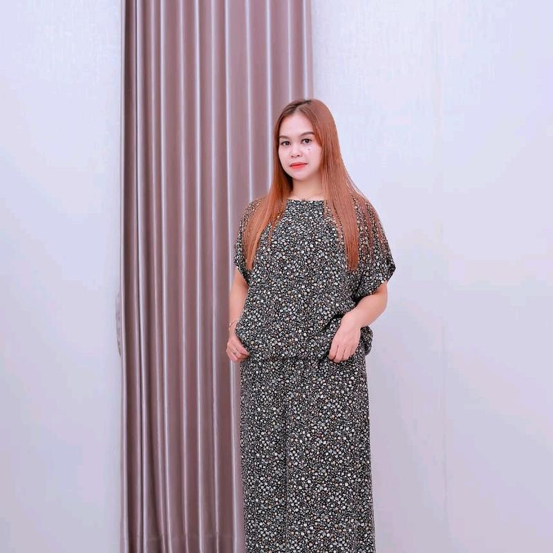 premium baju tidur  piyama pajamas one set rayon sleeper wanita pajamas daster mahal daster lengan 3⁄4 6