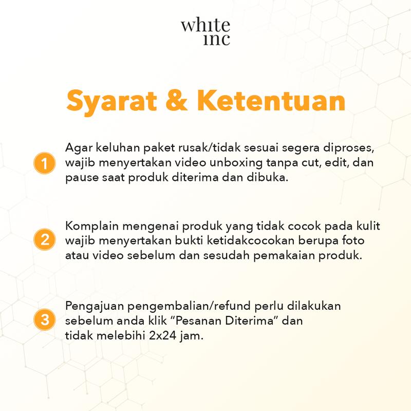 [100ml] WHITE INC AHA Body Lotion to Whitening & Moisturising | Hand Body Lotion Pencerah Mencerahkan Melembabkan Sebagai Body Booster |  Arbutin, Glycolic, Niacinamide 4
