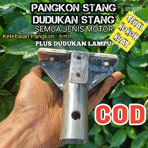 PANGKON STANG RBT SEMUA JENIS MOTOR DUDUKAN STANG RBT SEMUA JENIS MOTOR Tebal Plat 6mm Pipa 2,5-3mm COD - Motorcycle