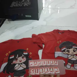[Free Stiker Nama] Kaos Anak HYKIDS Motif Kemerdekaan Indonesia Series untuk usia 1-12 Tahun