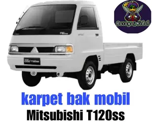 Karper Alas Bak Mobil Mitsubishi T120SS Bahan Tebal Tidak Mudah Sobek Dan Tidak Menyerap Air