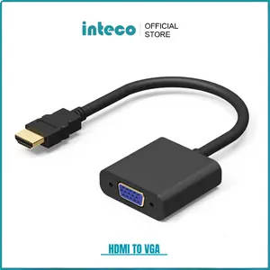 CONVERTER HDMI TO VGA Kabel HDMI Ke VGA Male to Female Konektor for PC LCD Projector