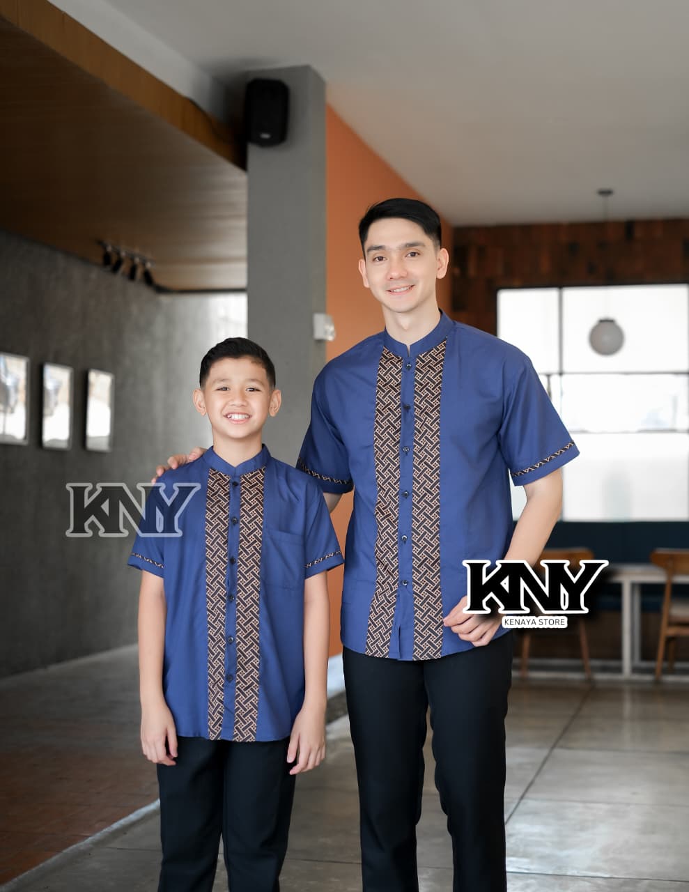 Baju Koko Couple Lengan Pendek Ayah Anak  Bahan katun toyobo import  Size M L XL XXL