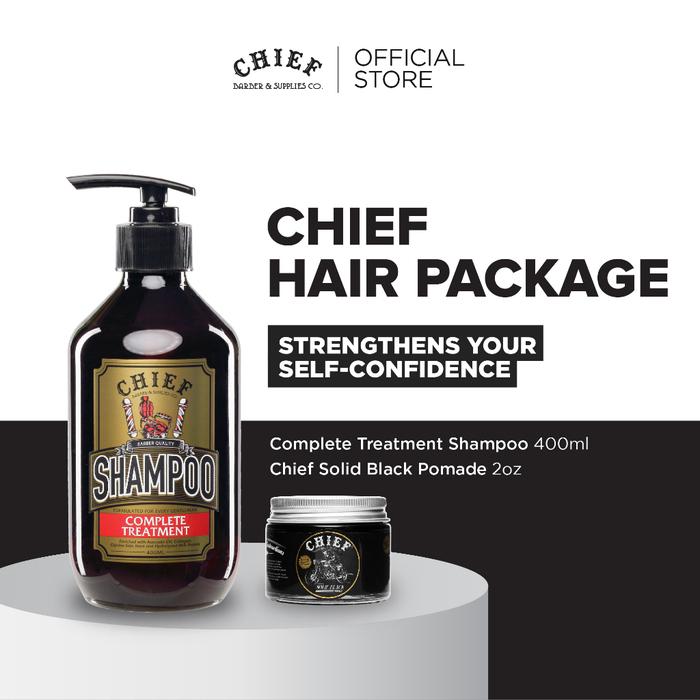 Gambar CHIEF Gentleman’s Package | Chief Pomade + Chief Shampoo 400ml - Oil 4oz + CT 400ml dari CHIEF Official Store Kota Administrasi Jakarta Selatan Tokopedia