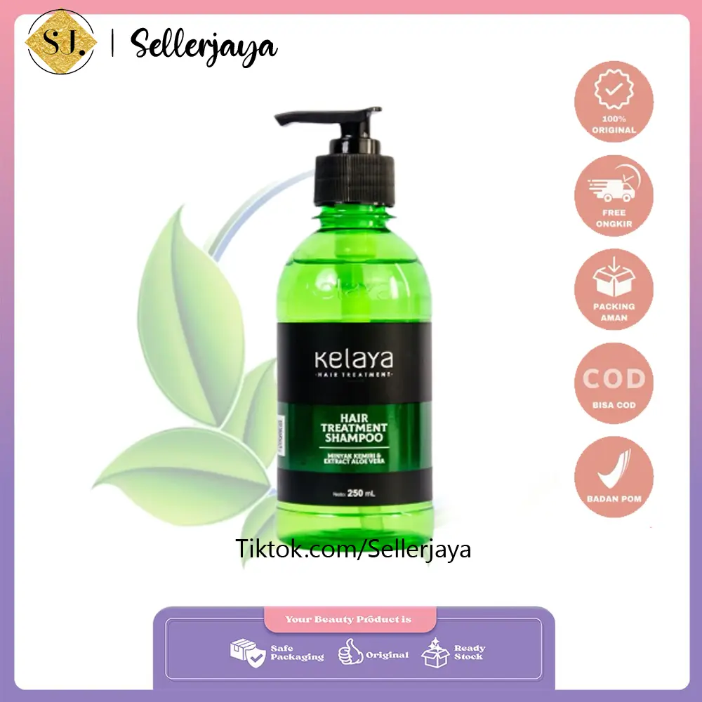 Shampoo Kelaya Asli 100% Original - Membantu Mengurangi Rambut Rontok & Berminyak
