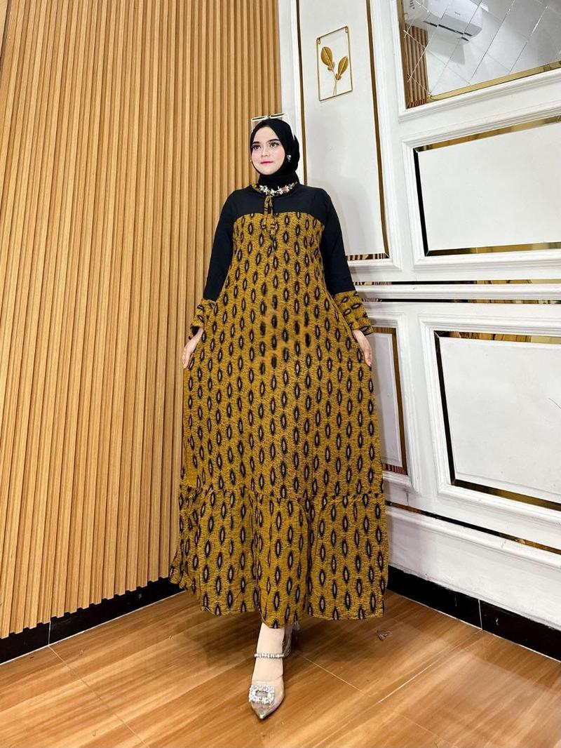 Product Introduction of long dress katun tebal Panjang Rayon Dewasa 3