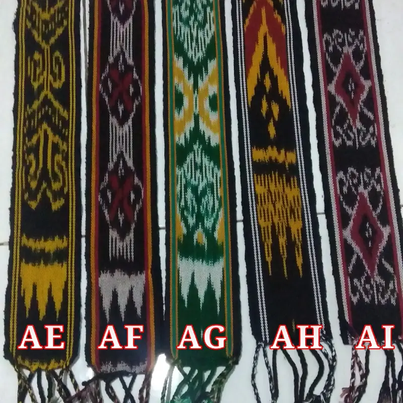 Ikat Kepala Tenun Syal Etnik Kain Motif Dayak Toraja Lombok 0