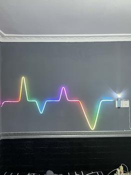 Product Review of Lampu Neon Flex Running RGB 3 Meter Remote Led Strip Bluetooth USB Kamar Tidur Hias lampu  running aesthetic from I**u 0