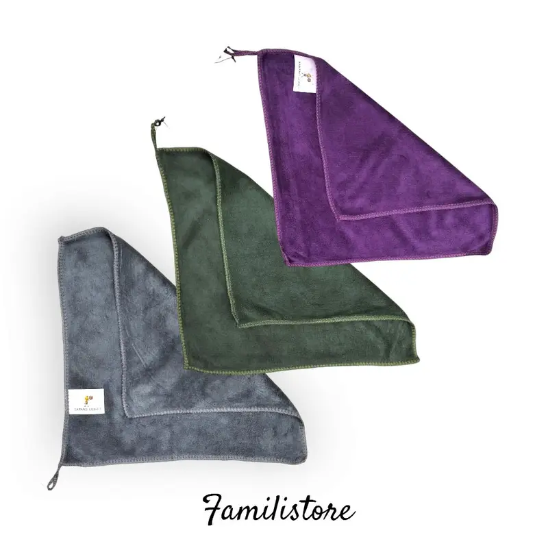 KAIN LAP MICROFIBER WARNA POLOS SERBAGUNA UK. 30x30 cm Multi Fungsi dan Mudah Menyerap Kain lap microfiber adalah kain pembersih 2
