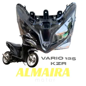 LAMPU DEPAN/REFLEKTOR VARIO 125 FI OLD KODE KZR HITAM KACA MICA BENING 2012 SAMPAI 2015 OLD Motorcycle
