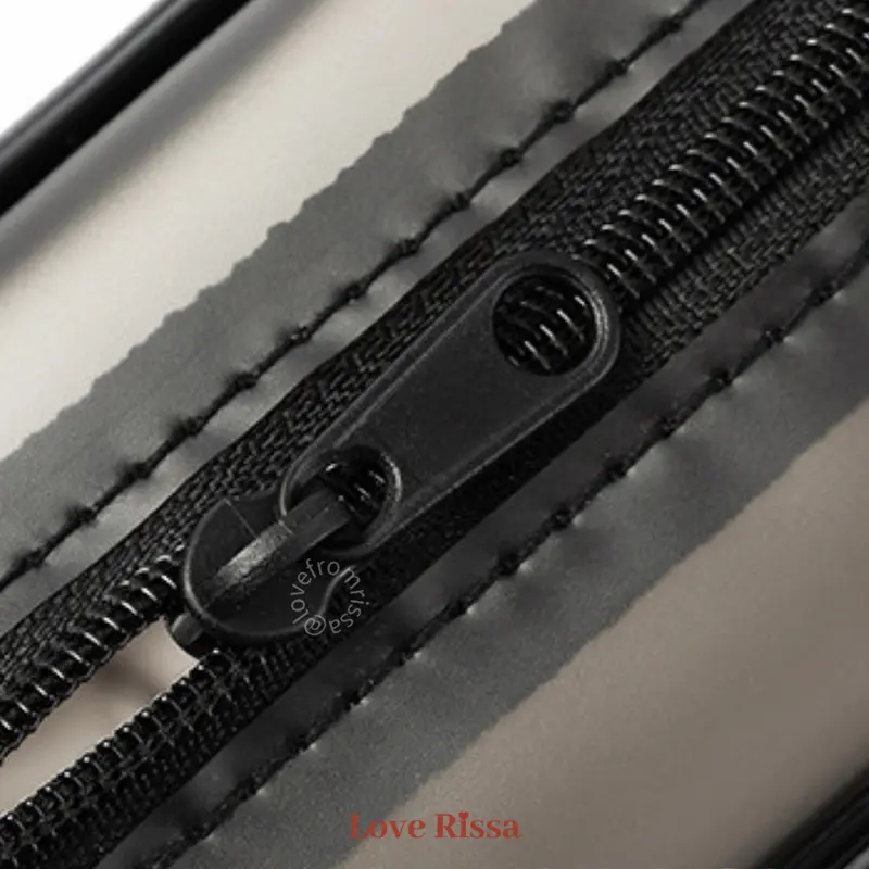 [RISSA] Pouch Transparan PVC Waterproof Tas Make Up Pouch Travel Kecil Anti Air Pouch Kantor Tempat Pensil Lucu Tempat Makeup Mini Kantong Kecil Alat Sekolah Kantor Lucu Zipper Love Rissa 3