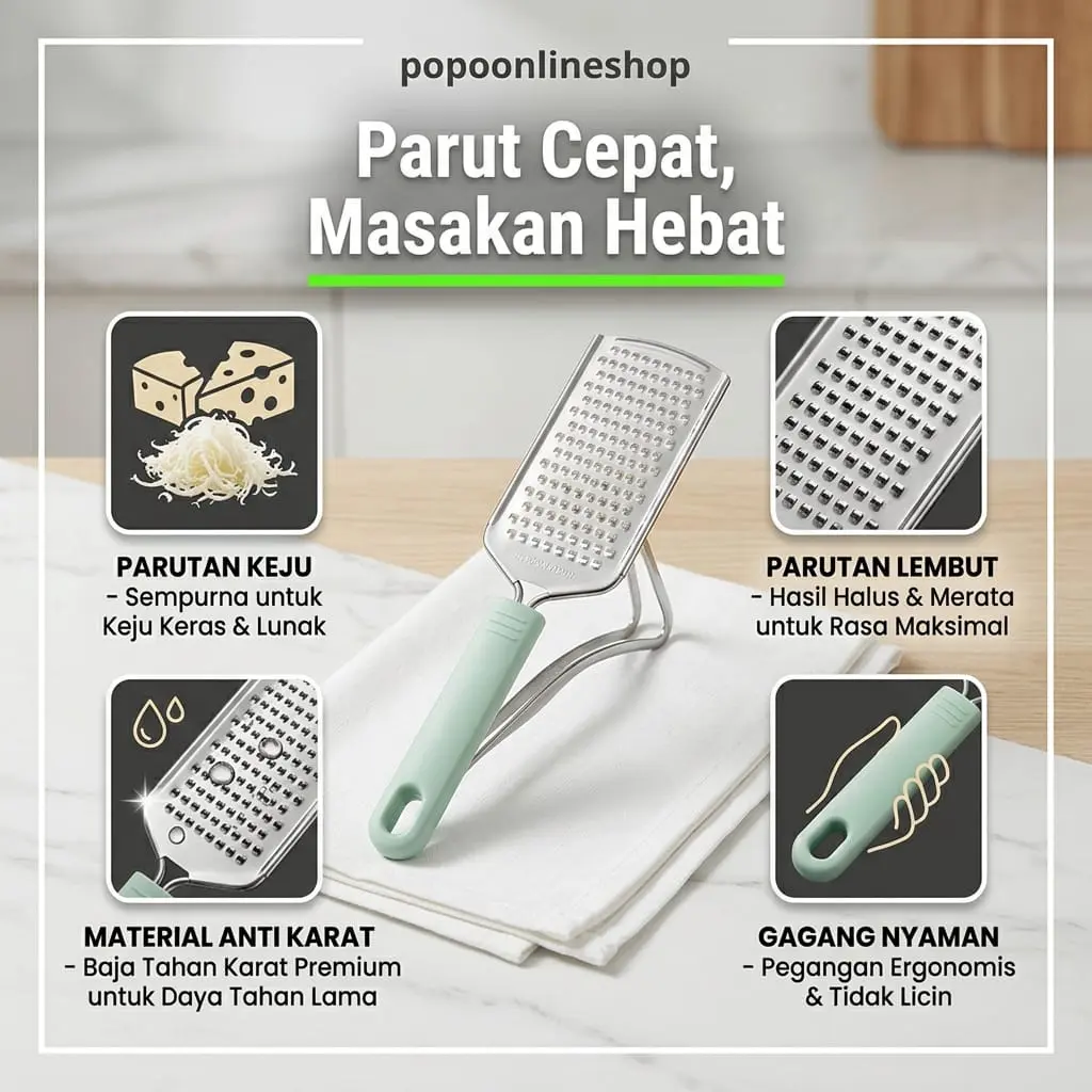 Parutan Keju Stainless Steel Alat Parutan Keju Coklat Batang