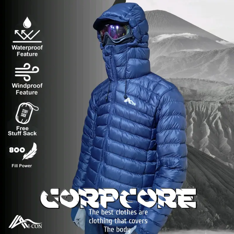 Jaket bulu angsa goose down asli 100%, I-con Ultralight 5
