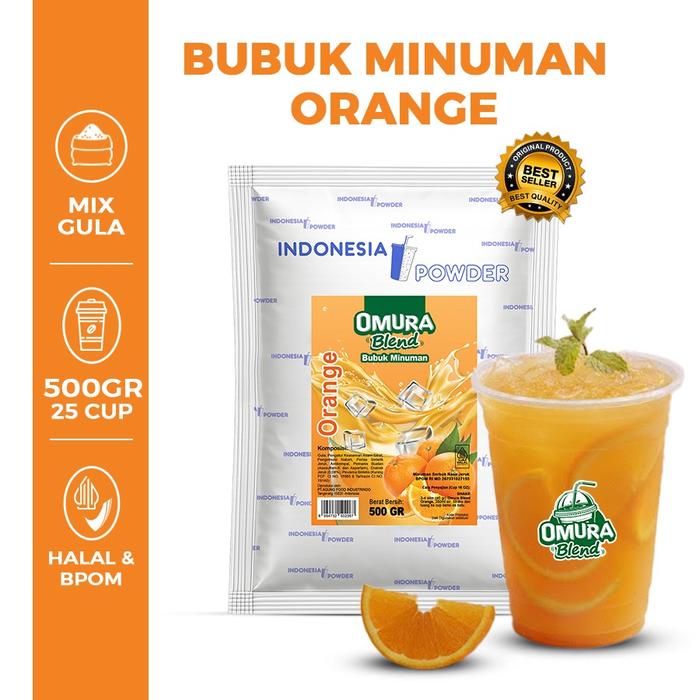 Gambar OMURA Blend Bubuk Minuman Rasa Orange / Jeruk Powder Drink 500 GR Omura Powder dari OMURA POWDER SHOP Kota Administrasi Jakarta Barat Tokopedia