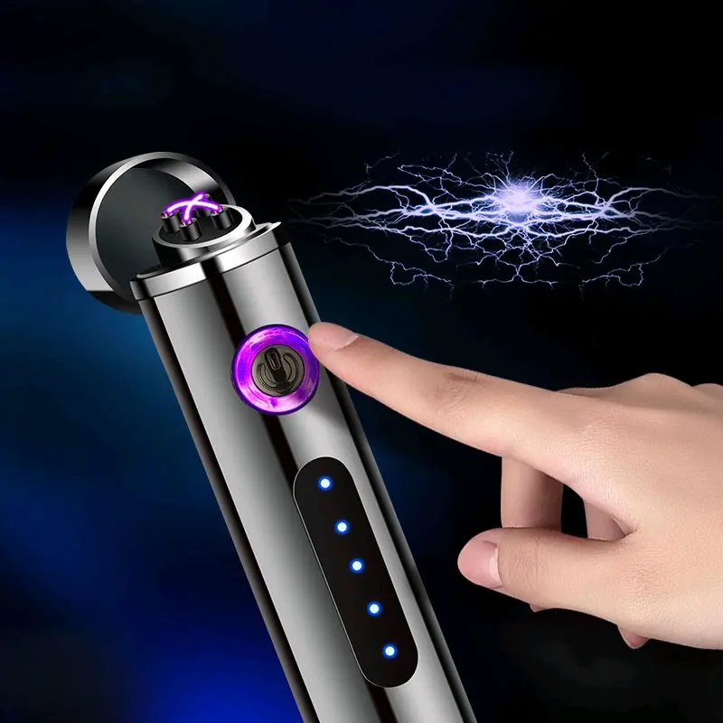 Korek Api Elektrik Double Plasma Arc USB Recharge JL113 Hitam asbak listrik 1