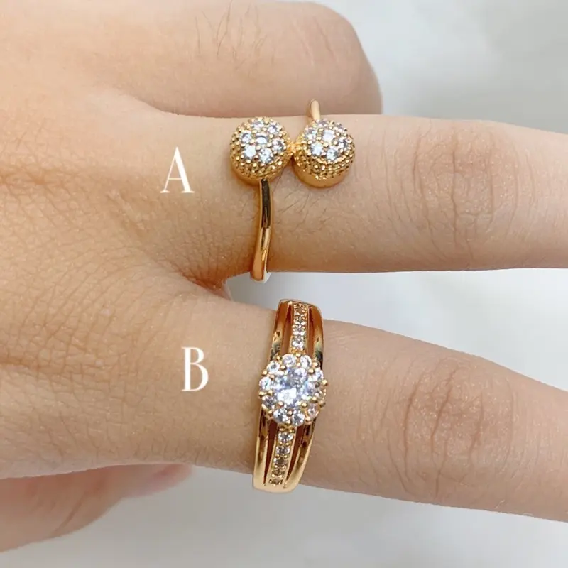 SWAN PERHIASAN Cincin Boba Wanita Anti Karat Tahan Lama 062