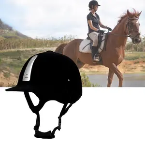 Helm Berkuda Perlengkapan Melindungi Berkuda Equestrian Helmet Bahan Velour Horse Riding Helmet Adjustable