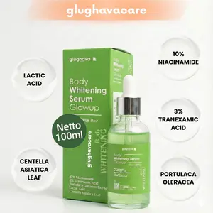 GLUGHAVA Body Serum Body Whitening Glowup 10% Niacinamide 3% Tranexamic acid - (100ml)
