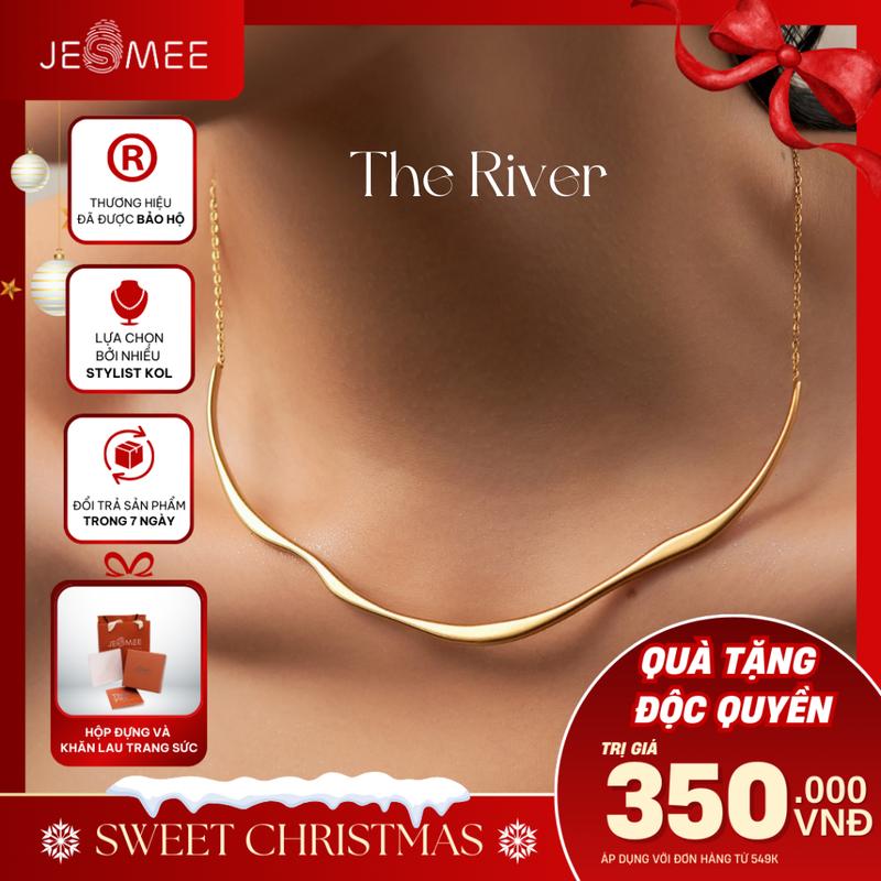 Vòng Cổ Nữ Mảnh Dáng Kiềng Thanh Lịch The River Jesmee - N25025