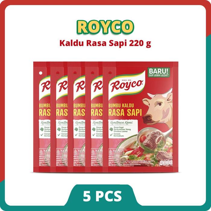 Gambar [PROMO MCN] Royco Kaldu Sapi 220G Isi 5 dari Masak Apa Hari Ini Kab. Tangerang Tokopedia