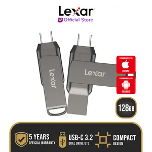 Lexar Flashdisk JumpDrive Dual Drive D400 OTG 128GB - 128 GB USB-C 3.2