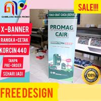 Gambar X Banner 60x160 Korcin 440 free desain Murah dan Berkualitas - Flexi 280 dari GamblangMediaPromo Kota Administrasi Jakarta Selatan 1 Tokopedia