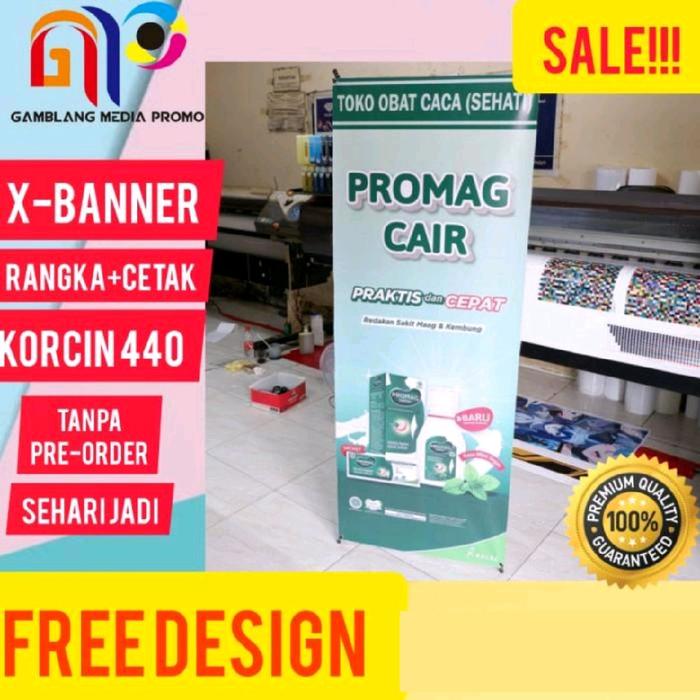 Gambar X Banner 60x160 Korcin 440 free desain Murah dan Berkualitas - Flexi 280 dari GamblangMediaPromo Kota Administrasi Jakarta Selatan Tokopedia