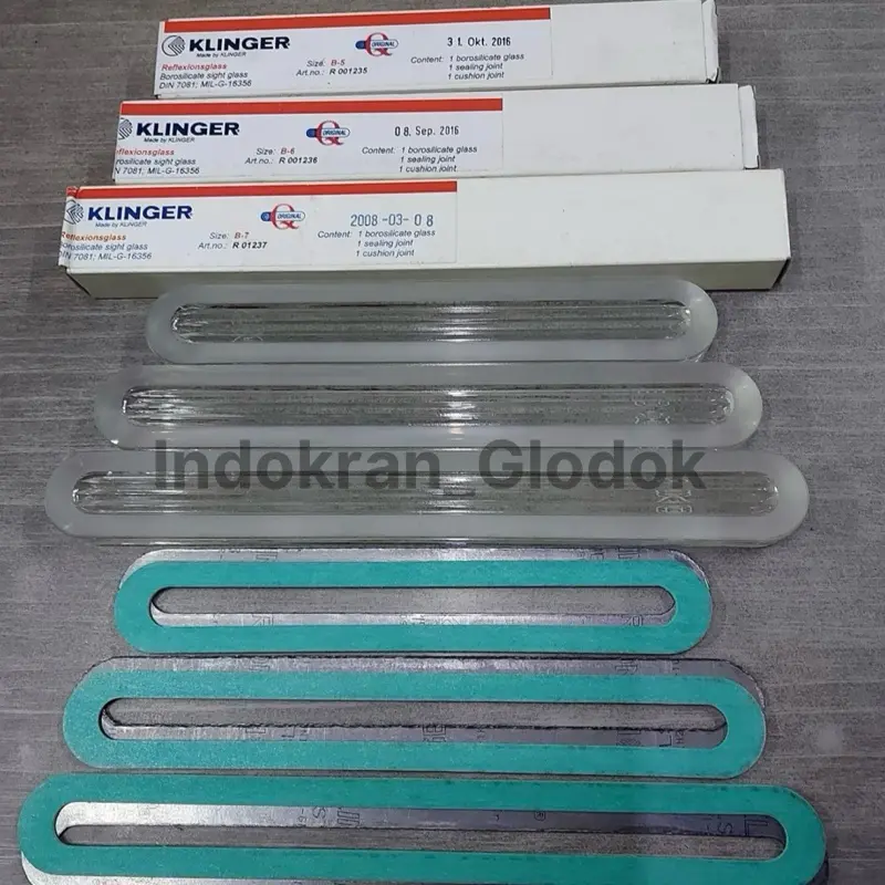 Klinger Sight Glass A7 Reflex Ukuran 280 x 30 x 17 mm Alat Indikator Level Cairan untuk Air Steam Boiler